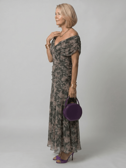Calen | Robe Midi Fluide à Épaules Dénudées