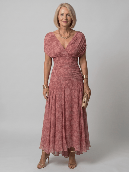 Calen | Robe Midi Fluide à Épaules Dénudées