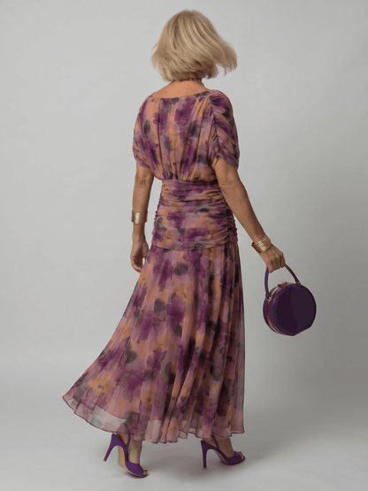 Calen | Robe Midi Fluide à Épaules Dénudées