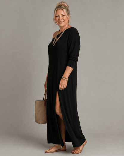 Asterelle | Robe Midi à Une Épaule