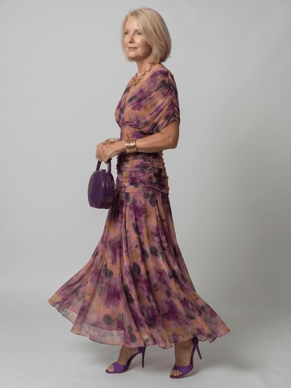 Calen | Robe Midi Fluide à Épaules Dénudées