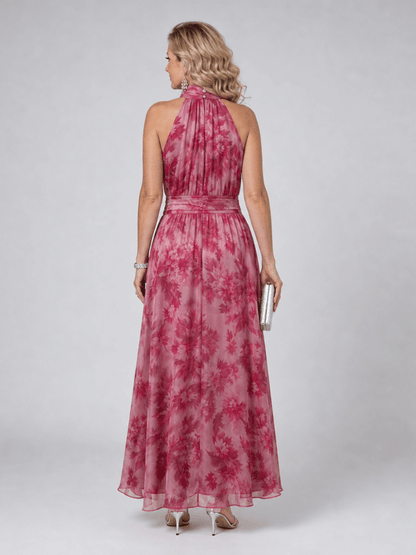 Avien | Robe Midi Douce avec Encolure Halter