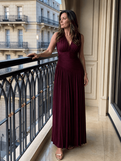 Lemar | Robe Midi Plissée sans Manches