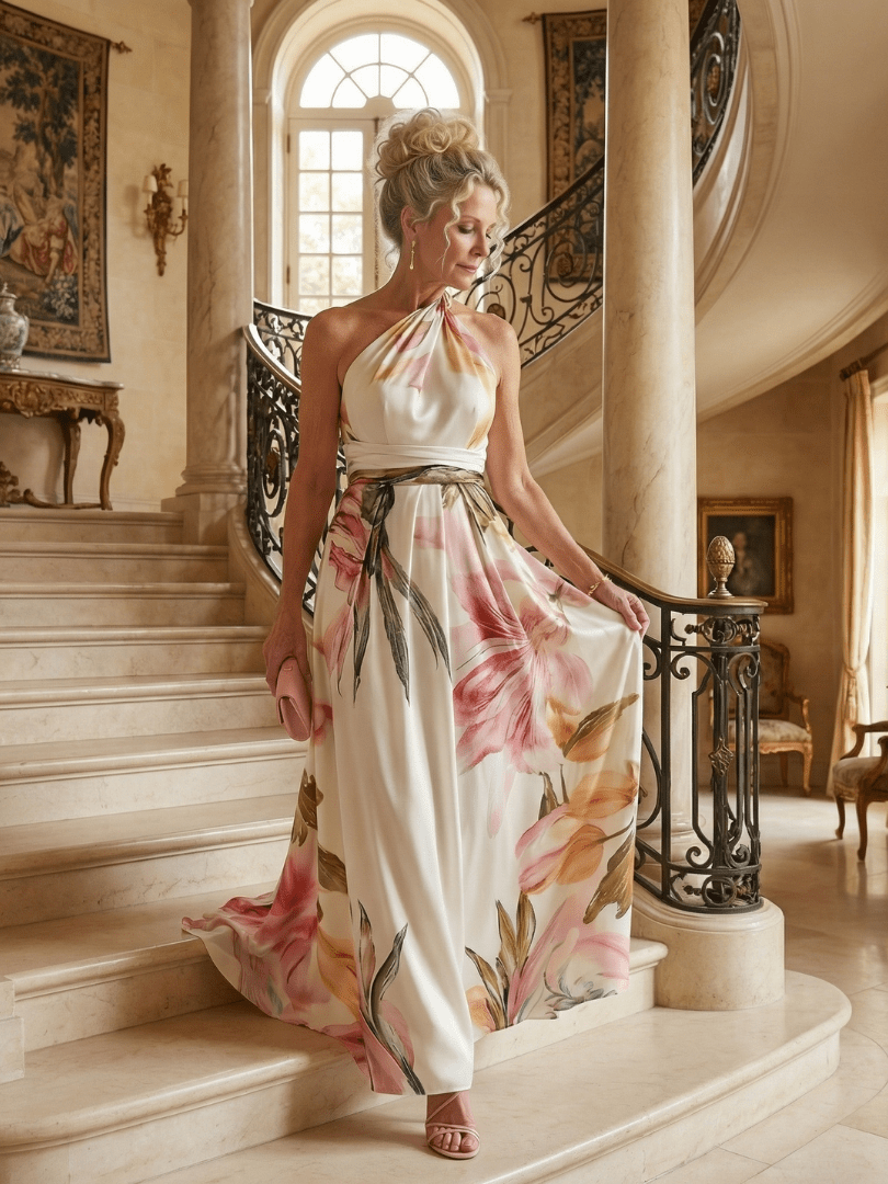 Amiel | Robe Maxi Légère à Fleurs